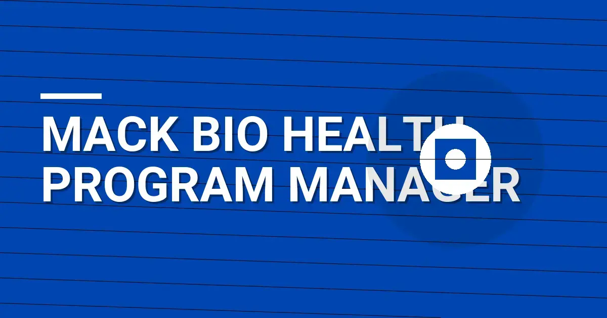 Mack Bio Health Program Manager
