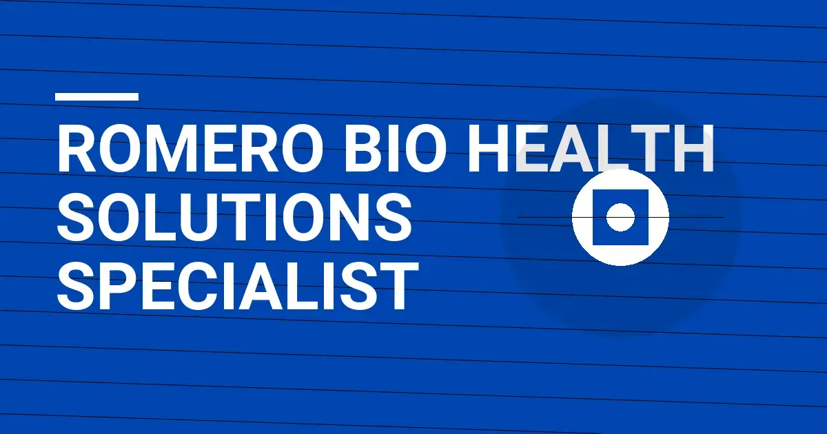 Romero Bio Health Solutions Specialist
