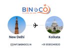 "Fly Effortlessly: Affordable New Delhi to Kolkata Flights with BINoCO"