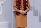 Maroon Embroidered Waist Coat