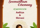 Celebrate Motherhood with Tradition: Invitation for Seemantham