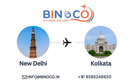 "Fly Effortlessly: Affordable New Delhi to Kolkata Flights with BINoCO"