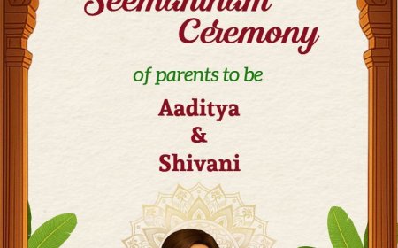 Celebrate Motherhood with Tradition: Invitation for Seemantham