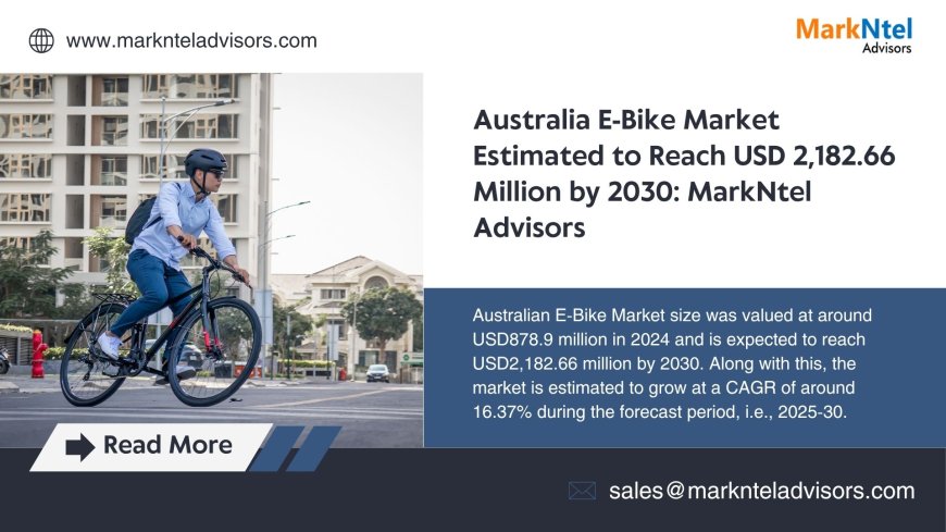 Australia E-Bike Market Forecast to Reach USD 2,182.66 million by 2030