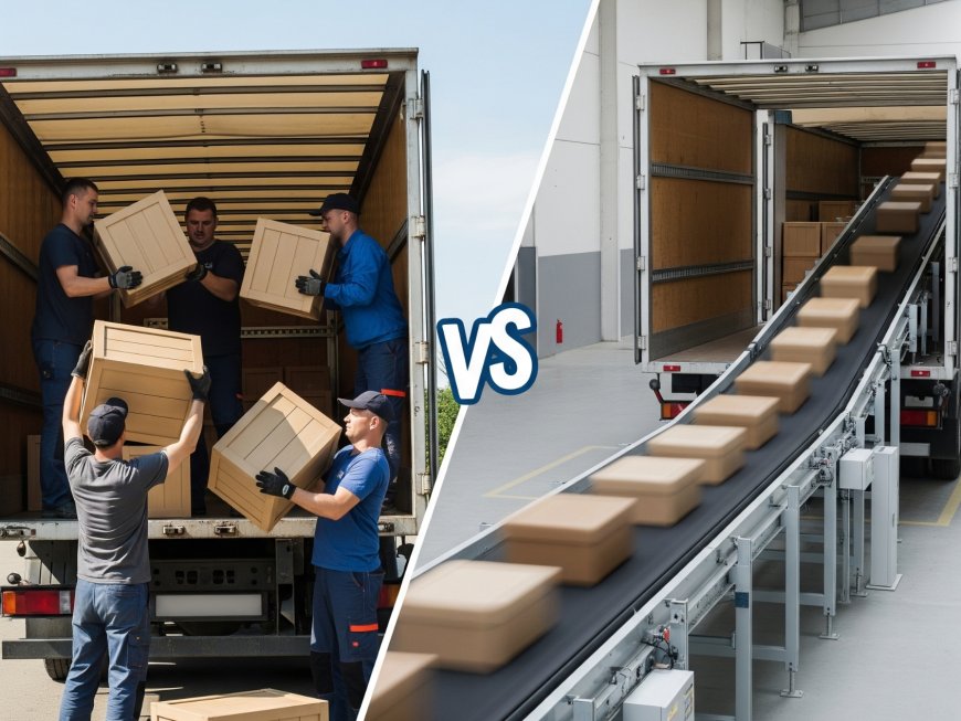 Manual vs. Motorized Truck Loading Conveyors: Which One Is Right for You?